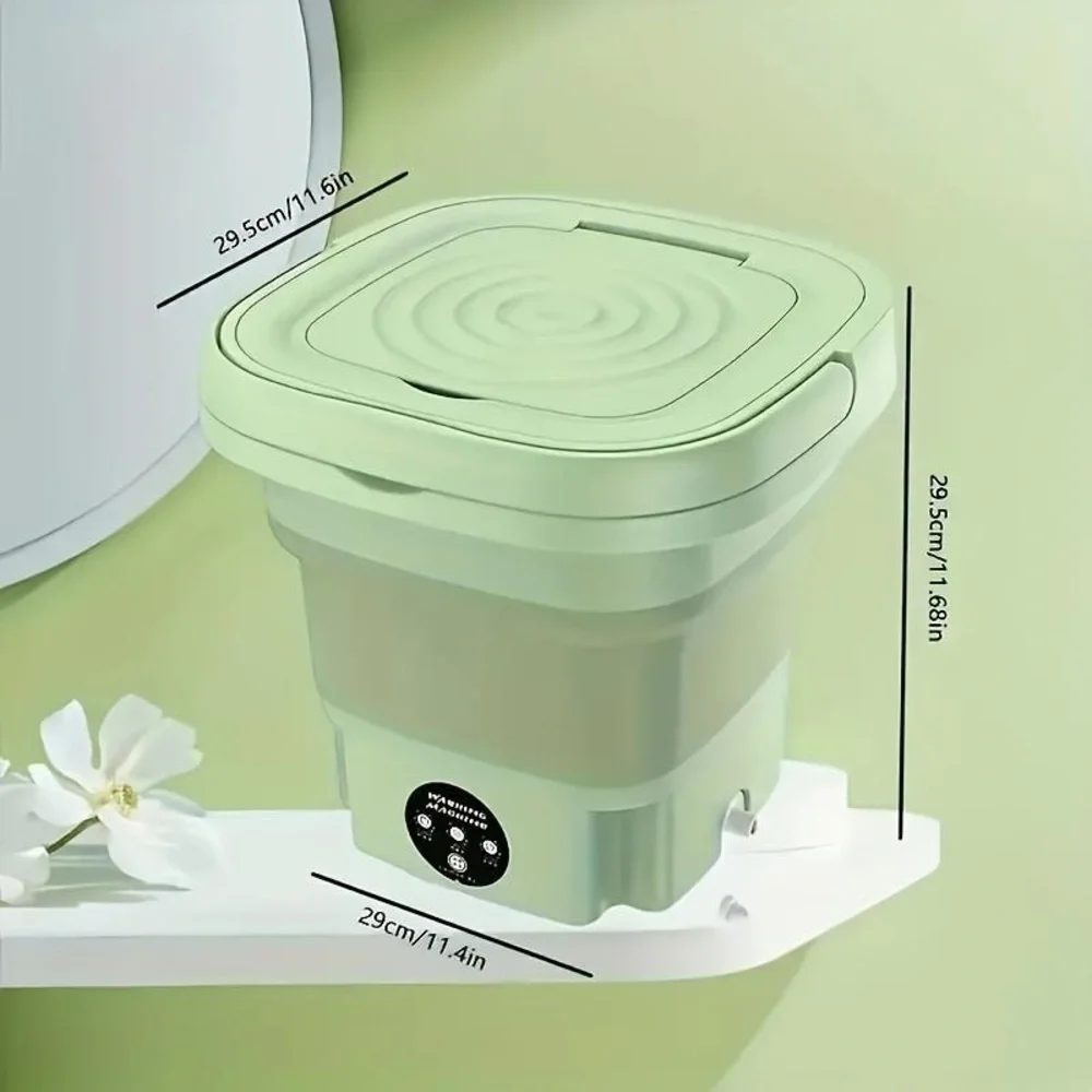 Portable Mini Washing Machine in Mint Green